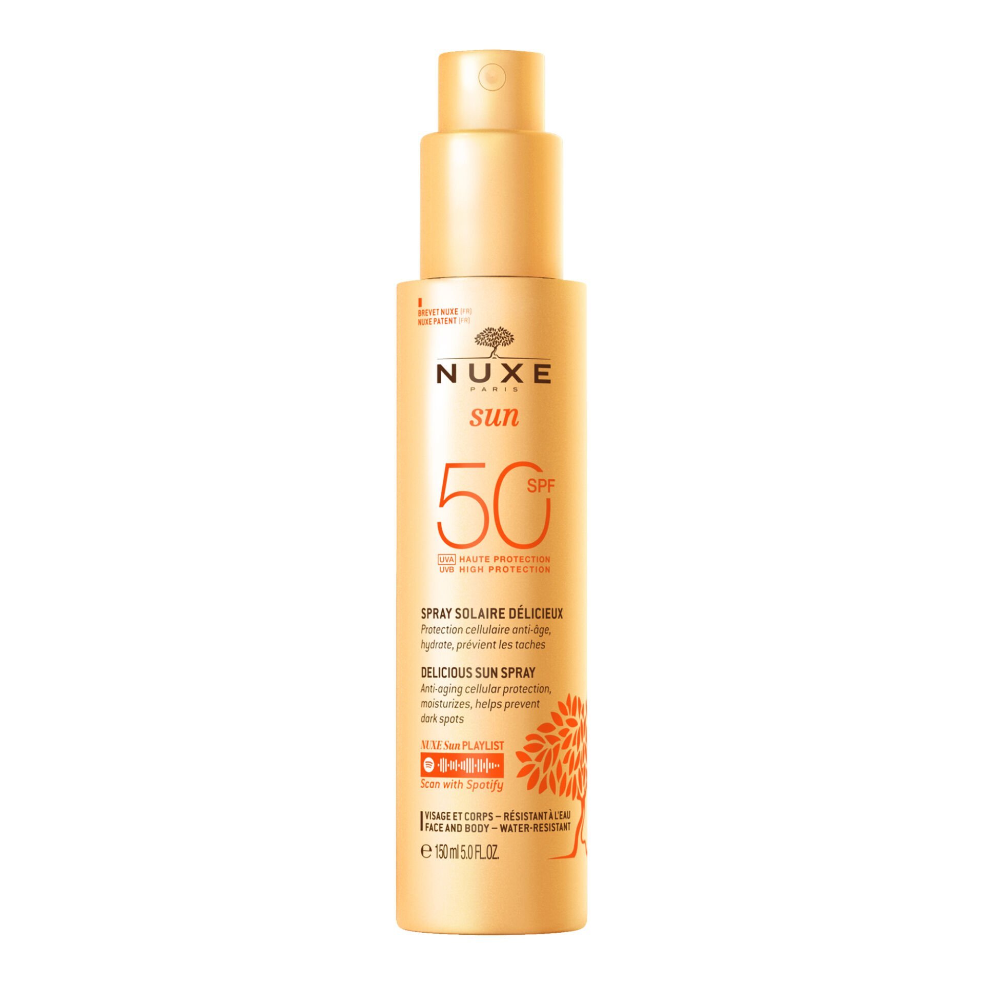 Nuxe Spray Fondante spf 50 Güneş Koruyucu Yüz ve Vücut Sütü 150 ml