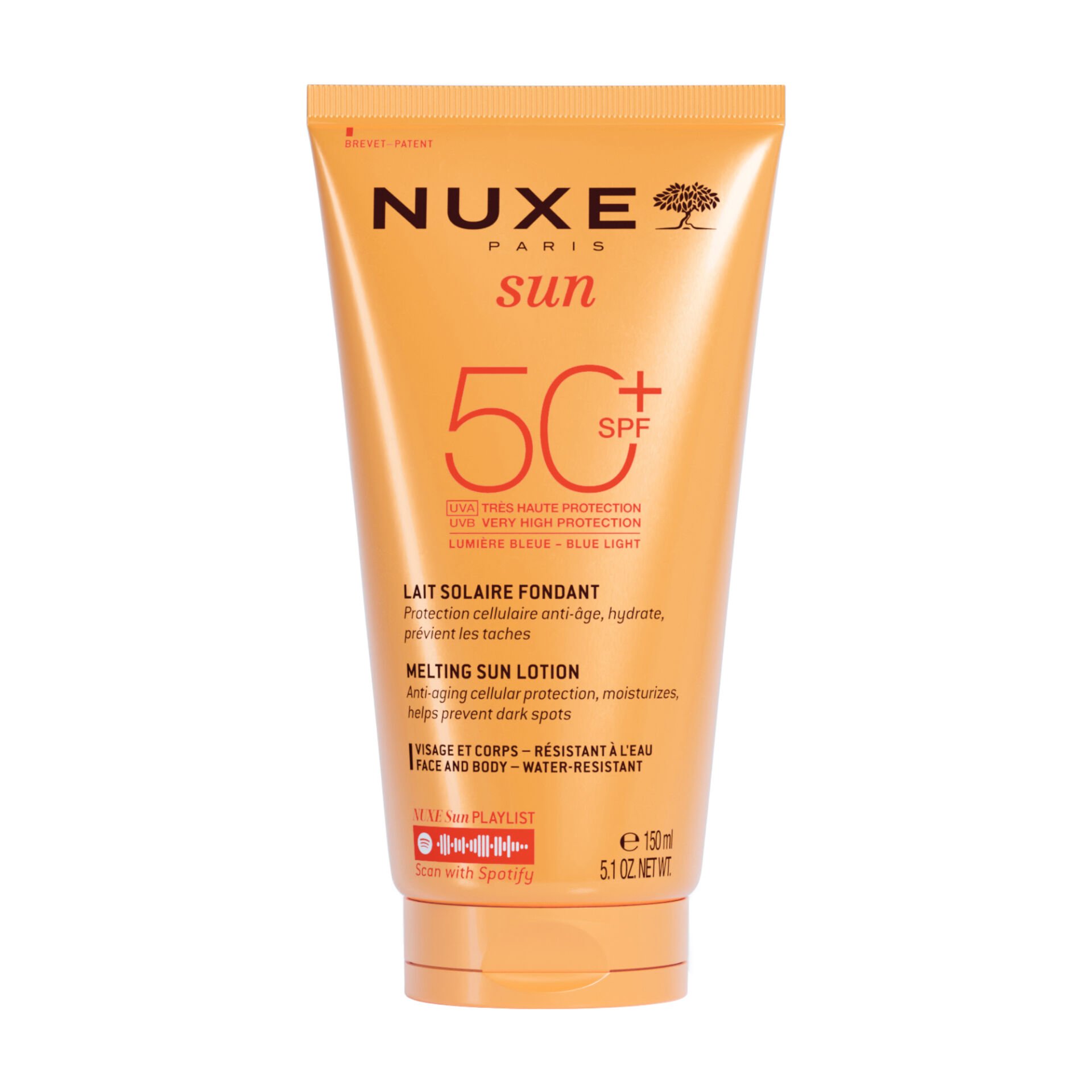 Nuxe Sun Melting Lotion High Protection Face and Body SPF50 - 150 ml