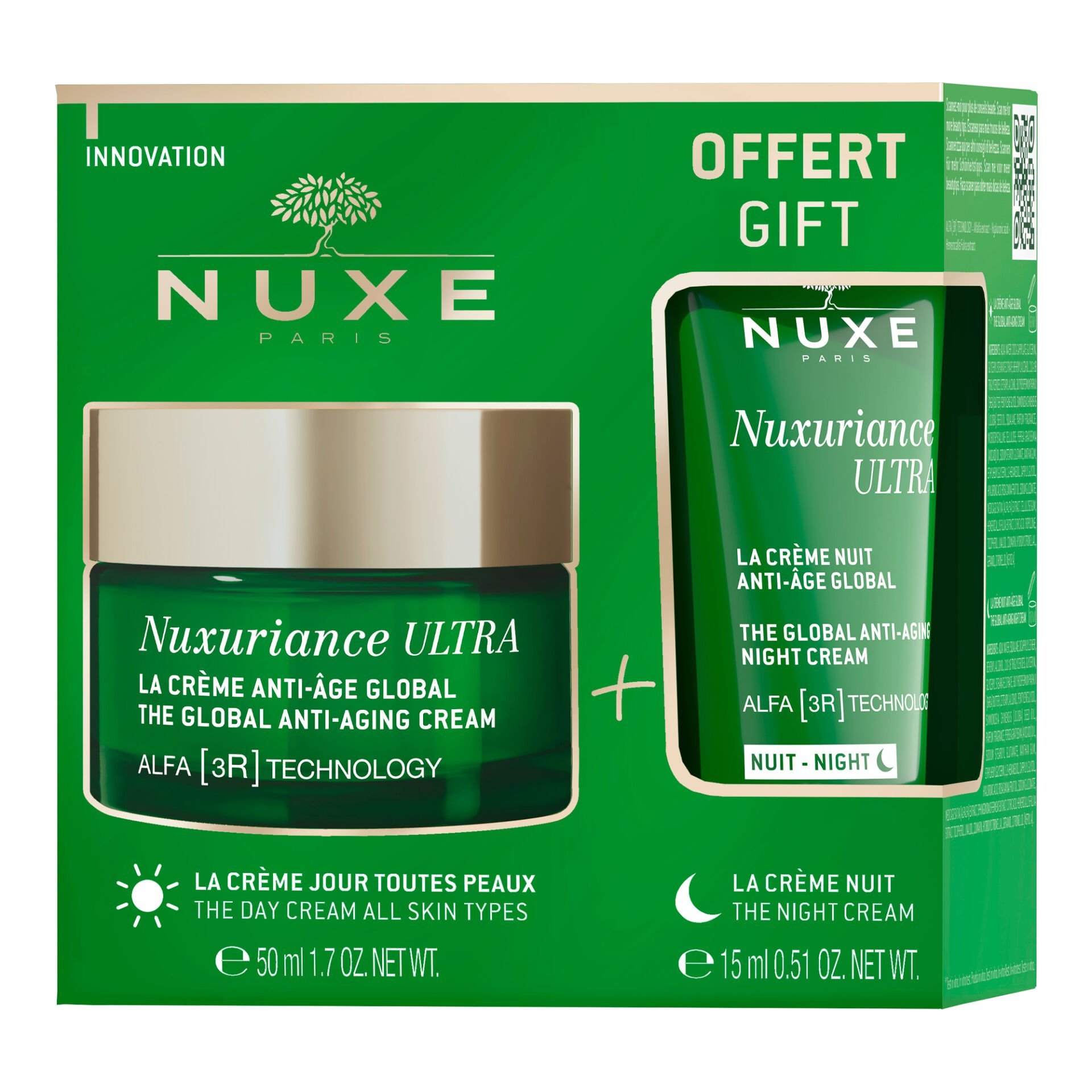 Nuxe Nuxuriance Ultra Day Cream 50 ml + Gece Kremi 15 ML